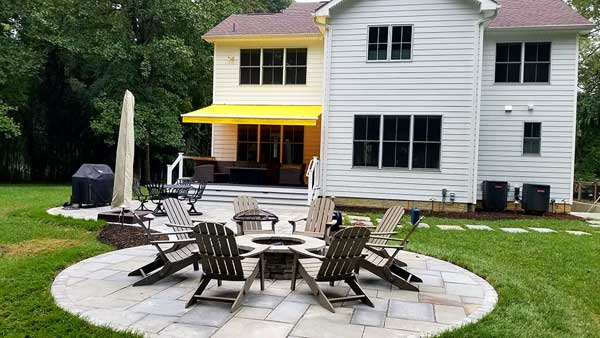 A Natural Flagstone Patio With Movement