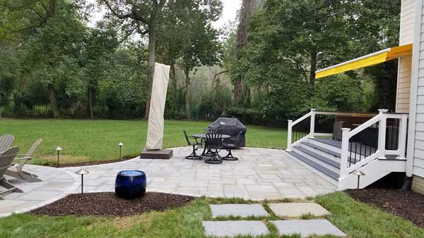 A Natural Flagstone Patio With Movement