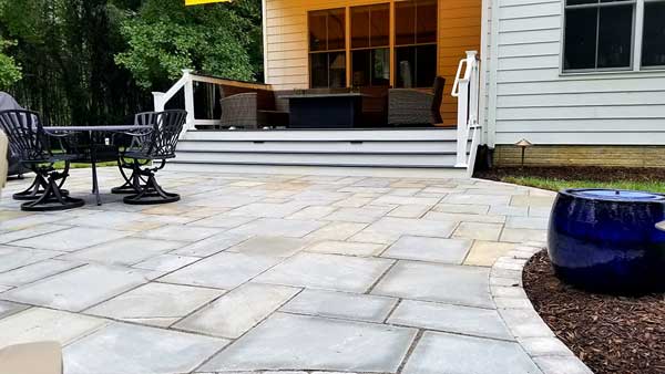 A Natural Flagstone Patio With Movement