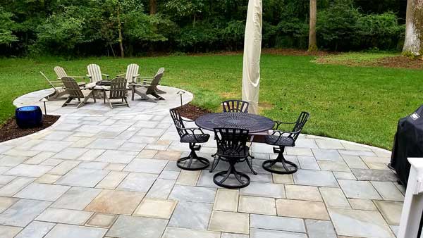 A Natural Flagstone Patio With Movement